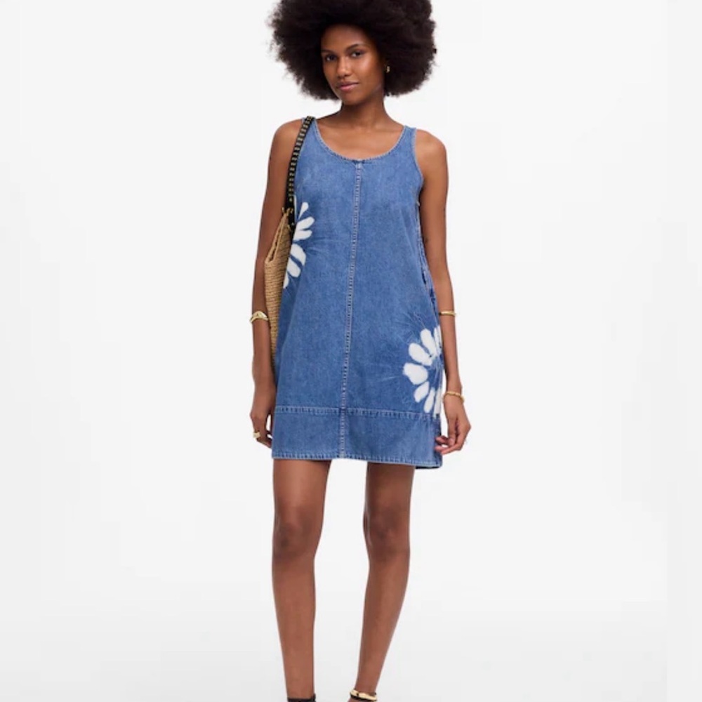 Madewell Denim Scoopneck Mini Dress